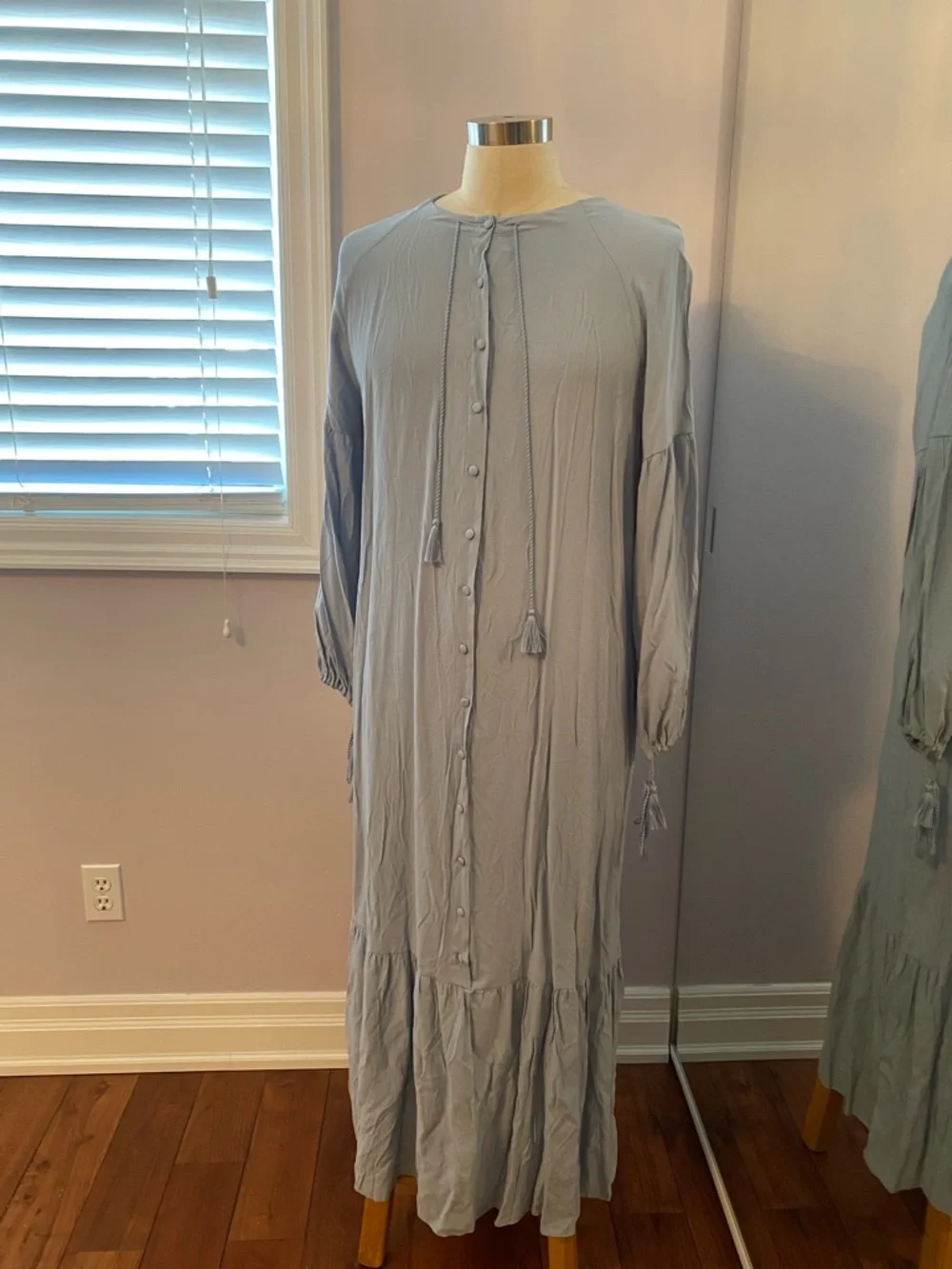 Alia longe light blue dress ladies size 12 - Picture 2 of 8